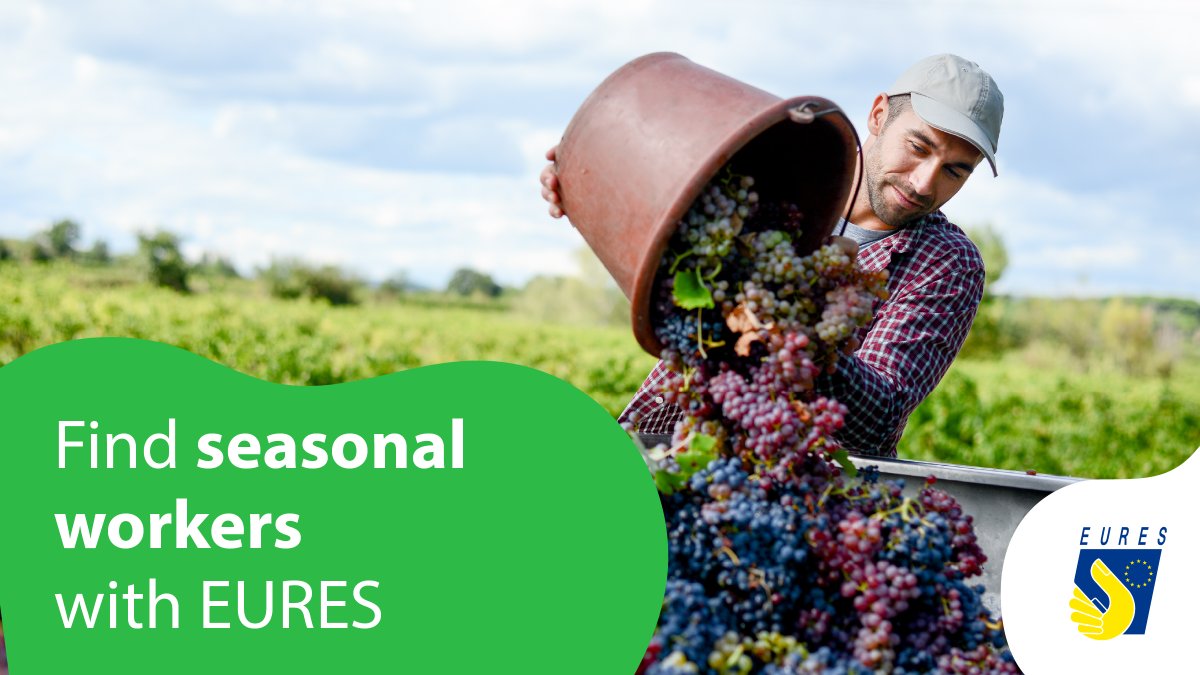 ☀️ Summer’s near, and seasonal staff are still needed?
 EURES can help!

🔍 Find EURES Advisers
 🌐 Join European (Online) Job Days.

Connect with the right candidates — just in time! 
🔗 eures.europa.eu/index_en 

 #EURESjobs #SeasonalWork