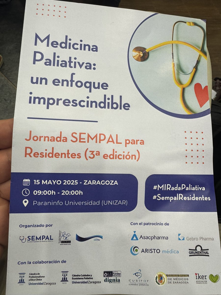 El Dr. Rogelio Altisent <a href="/rogaltro/">Rogelio Altisent</a> presenta “El ecosistema paliativo: hacia la excelencia de los Cuidados” #MIRadaPaliativa
#SEMPALResidentes
<a href="/secpal_/">SECPAL_CPaliativos</a> <a href="/CusirarAragon/">CUSIRAR</a>