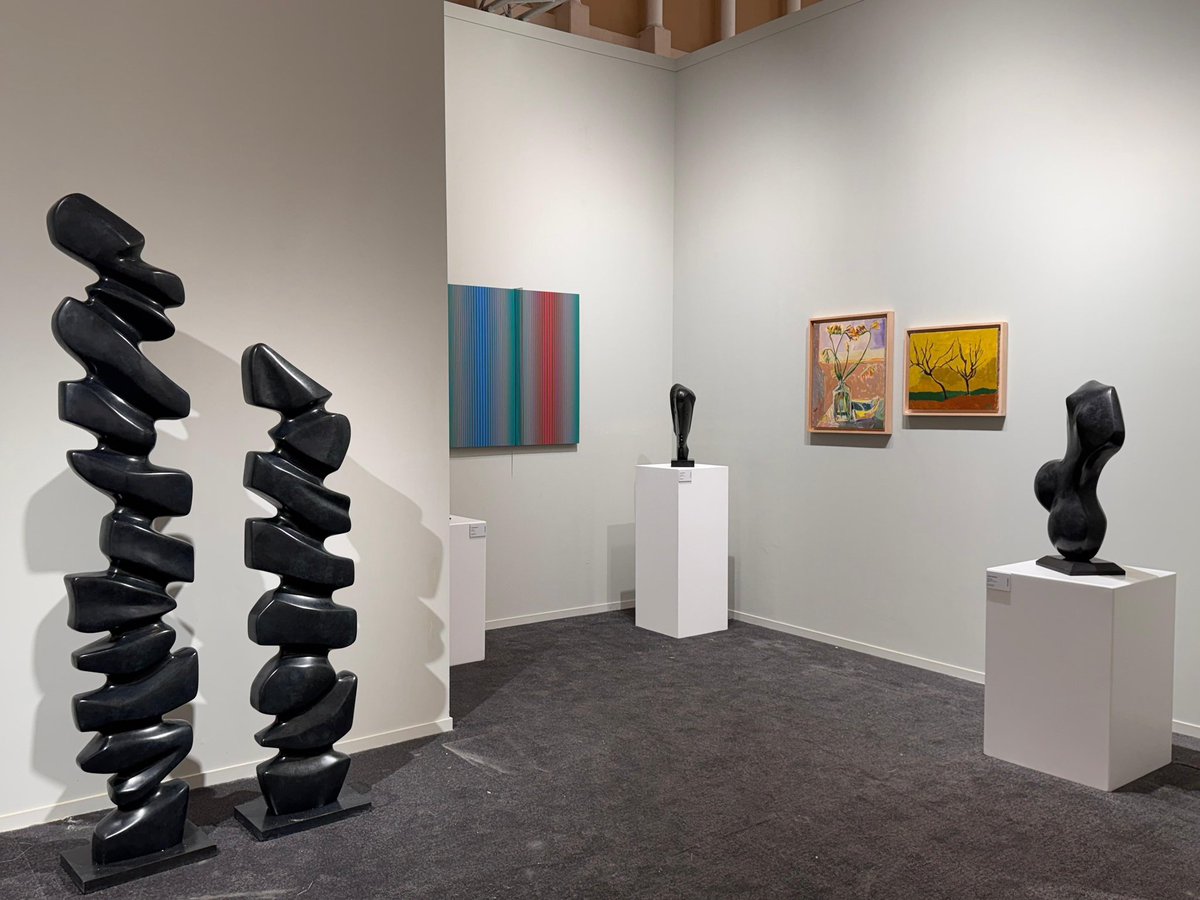 FBasbous's tweet photo. We are delighted that Mark Hachem Gallery (Paris – New York – Beirut) presented selected works of  Alfred Basbous at Art Dubai 2025, its 18th edition, which included a total of eight sculptures spanning abstraction, minimal abstraction, figurative and expressive works. https://t.co/dvPcvstEqn