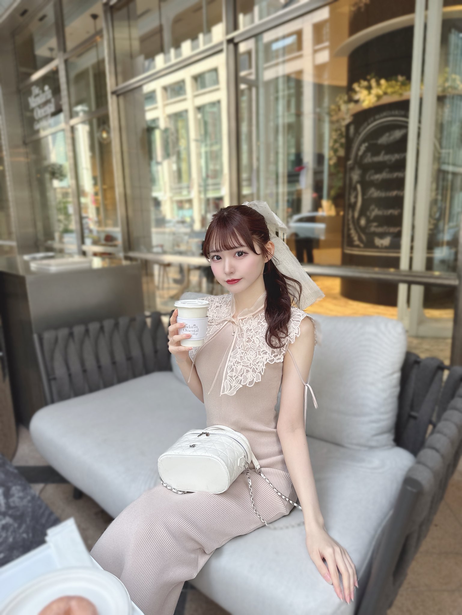 michellMacaron ミシェルマカロン シャツセットキャミワンピ