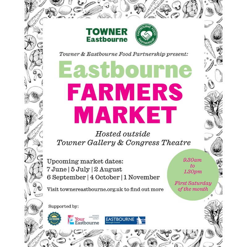 A new monthly Farmer's Market is coming to town! Taking place on the first Saturday of each month outside the Towner Gallery and Congress Theatre, the first market is on 7 June: tinyurl.com/mr2wddnu