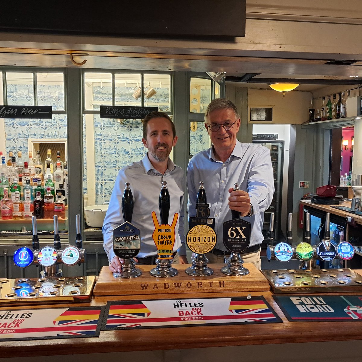 Cask Marque (@caskmarque) on Twitter photo Here's Bob Chard, our Head of Sales (South), catching up with Mark Fulton, Operations Director at <a href="/Wadworth/">Wadworth Brewery</a> 🍻 Here's Bob Chard, our Head of Sales (South), catching up with Mark Fulton, Operations Director at <a href="/Wadworth/">Wadworth Brewery</a> 🍻