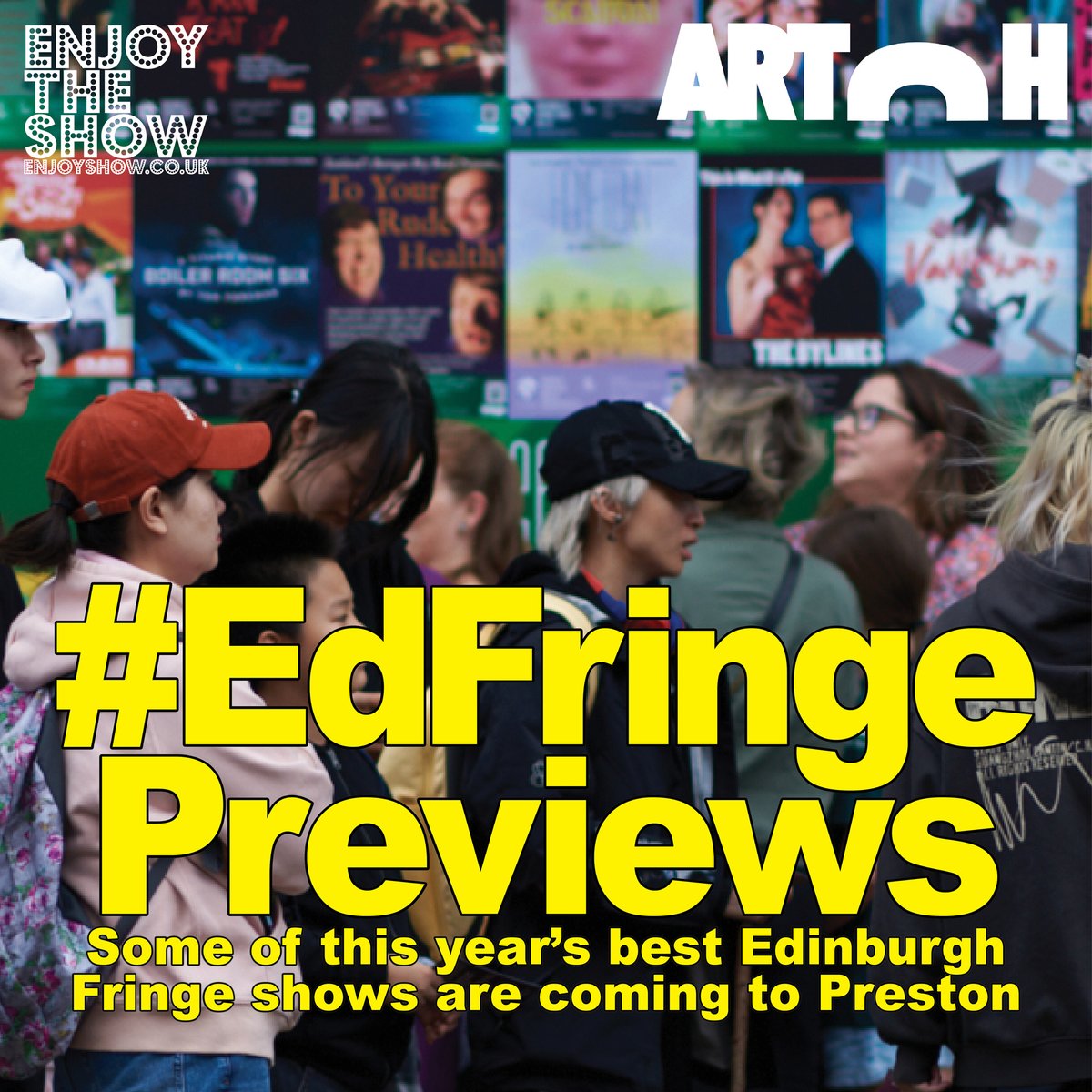 EVENT ANNOUNCEMENT KLAXON!!
Get your tickets now for two special nights of #EdFringe Previews shows
Thurs June 12 and Fri June 13 – Preston, Lancashire

🎟 Get tickets for one night or a combined two-night discounted pass: skiddle.com/whats-on/Prest…