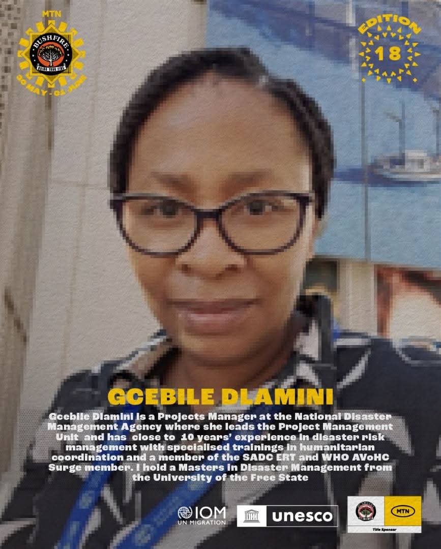 Congratulations to our Projects Manager, Gcebile Dlamini, who will today share the stage with some of the region’s most influential voices as a panelist at a high-level dialogue hosted by MTN Bushfire and UN Eswatini.
#MyNDMAInAction #BringYourFire