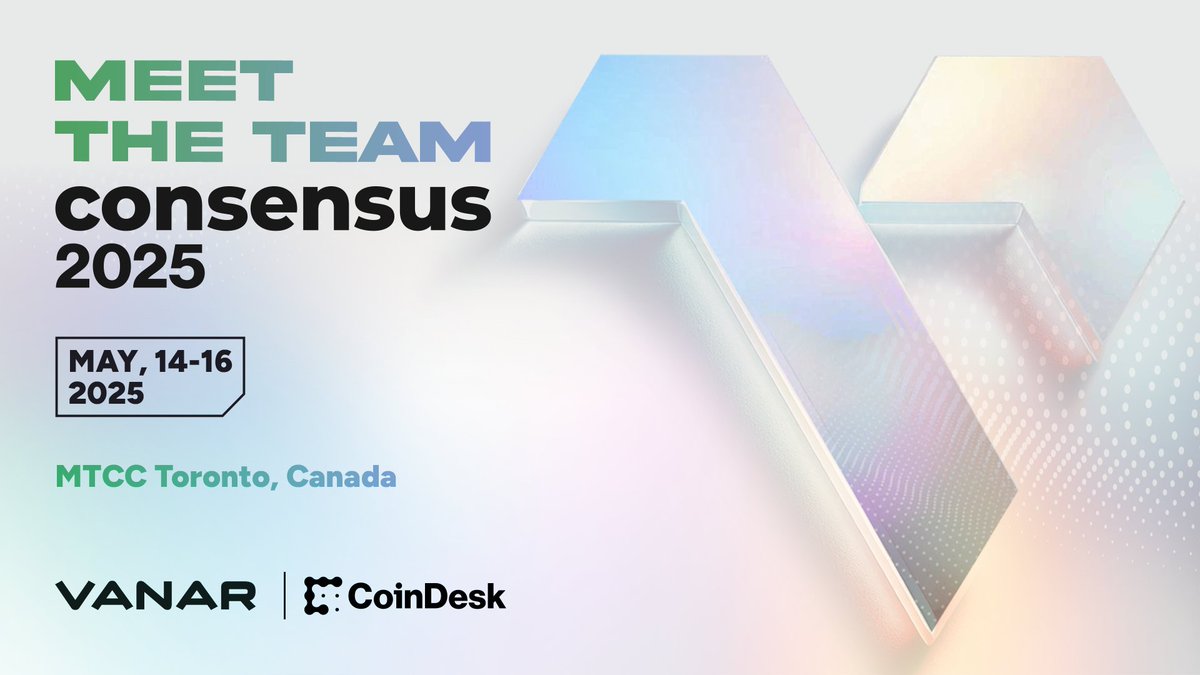 We’re live at Consensus 2025 in Toronto 🇨🇦

Vanar is here to talk AI, PayFi, and what’s next for on-chain infrastructure.

If you’re building or investing in real utility, let’s talk.
DM us to connect 👇
