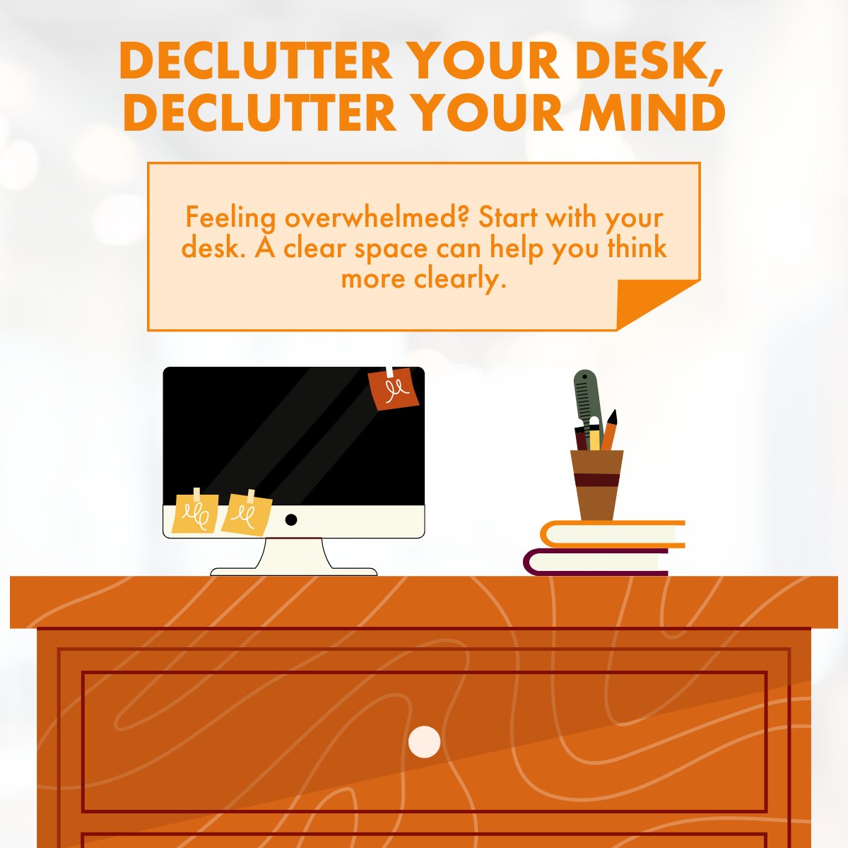 🧠 It’s Mental Health Awareness Week!

We’re sharing simple tips each day to support your wellbeing at work.
Tip #3: Jot it down with sticky notes

Sticky notes are a great way to declutter. Whether it’s a quick reminder, or a top priority, sticky notes help you stay focused.