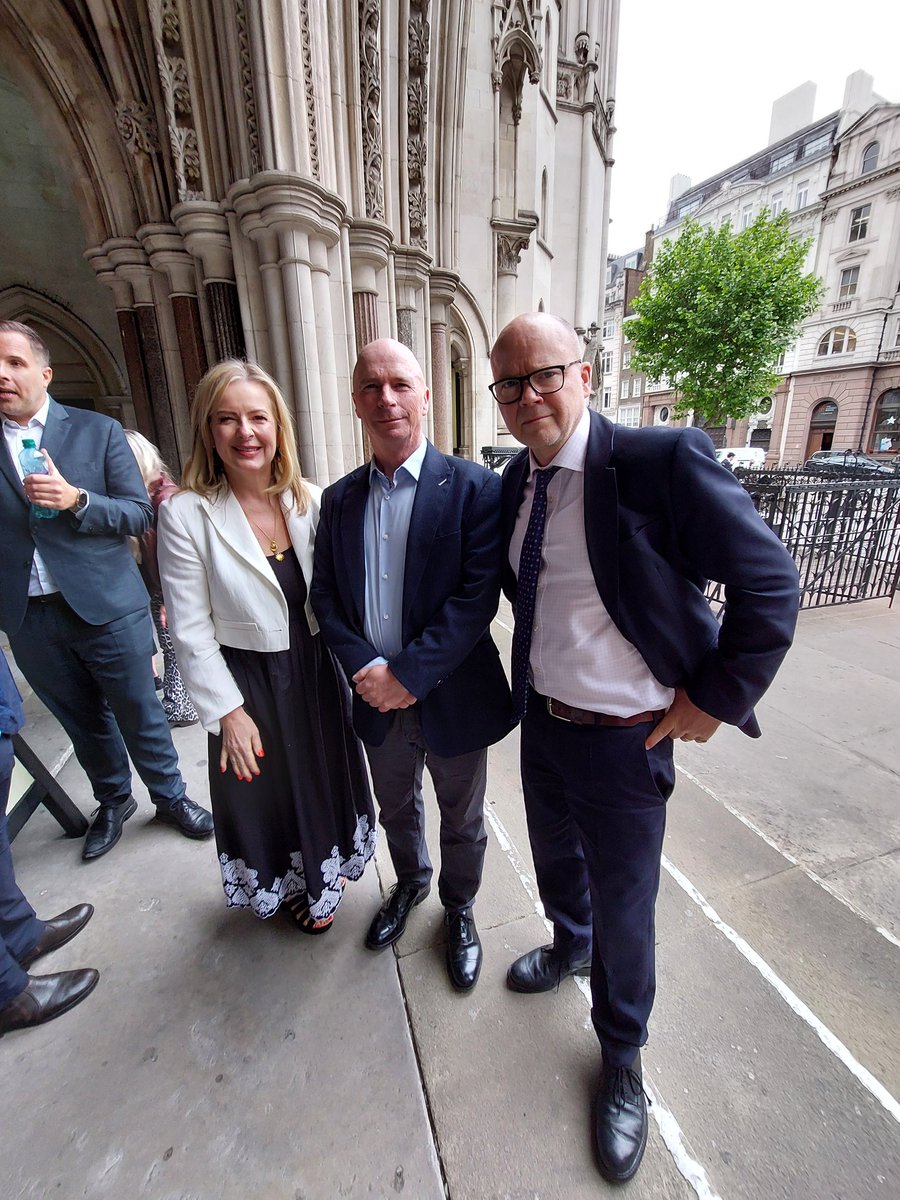 David Atherton (@daveatherton20) on Twitter photo Currently at the Royal Courts of Justice for political prisoner Lucy Connolly's appeal.
I'm with Lucy's husband Ray, journo <a href="/AllisonPearson/">Allison Pearson</a>, and Lord Young <a href="/toadmeister/">Toby Young</a>. Currently at the Royal Courts of Justice for political prisoner Lucy Connolly's appeal.
I'm with Lucy's husband Ray, journo <a href="/AllisonPearson/">Allison Pearson</a>, and Lord Young <a href="/toadmeister/">Toby Young</a>.