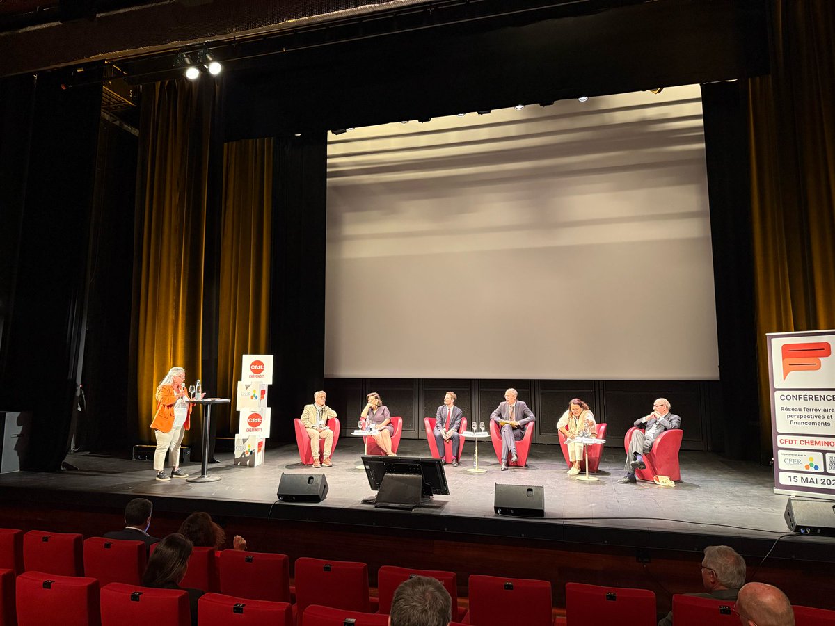🚨Conférence #CFDT financement des infrastructures ferroviaires.