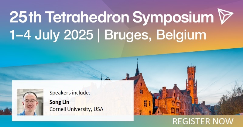 TetrahedronSymp's tweet image. New methods and technologies for organic electrosynthesis: #TETSymp talk by Song Lin (@SongLinLab) @CornellChem, winner of Tetrahedron Young Investigator Award for #OrganicSynthesis.
View the program and register at bit.ly/TETR2025