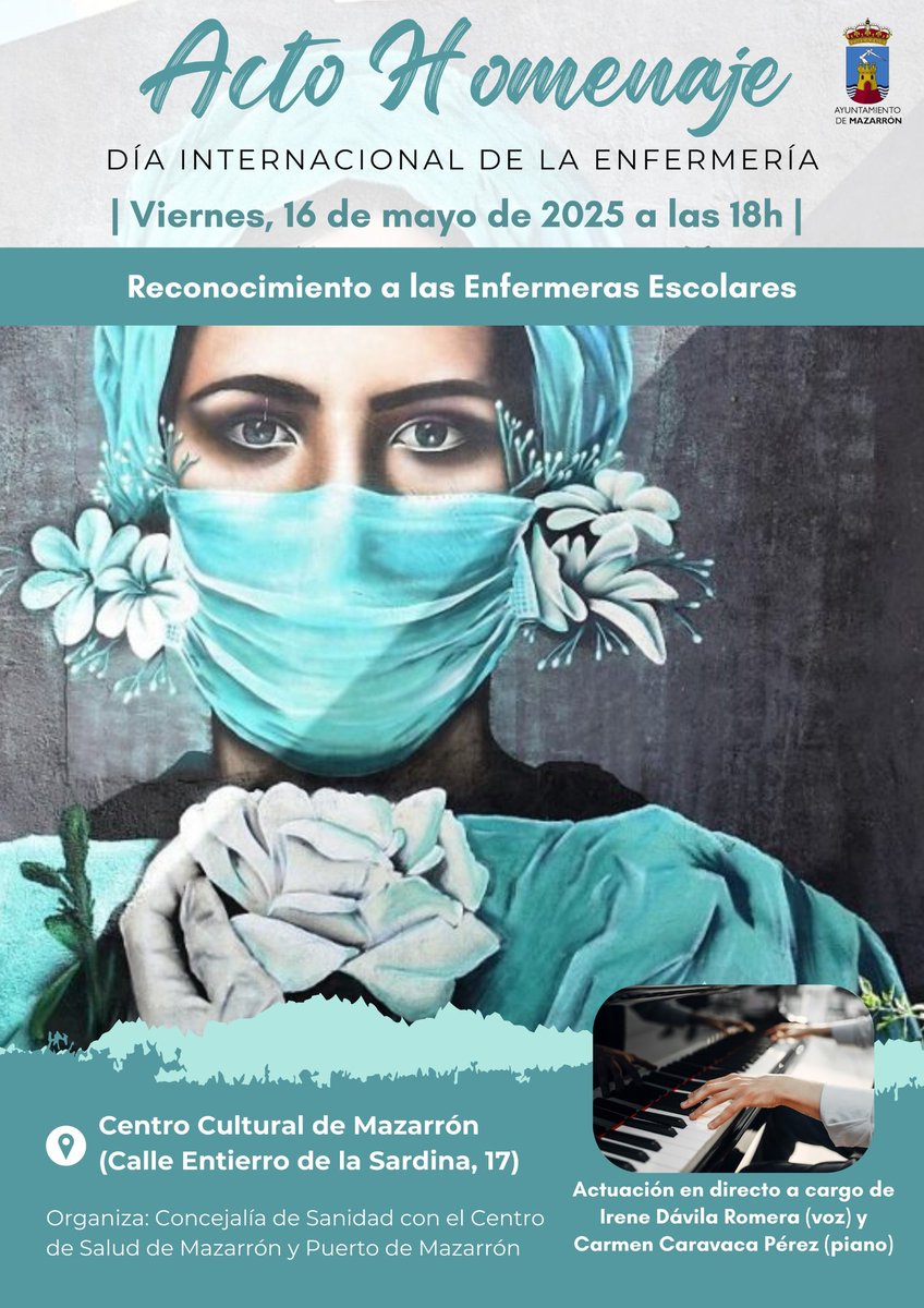 Acto Homenaje del Día Internacional de la Enfermería 2025

Viernes 16 de Mayo de 2025
Este años es el turno de reconocer la labor de las enfermeras escolares.
 🚸 🎒 🏫 🏥 

#Enfermeras
#EnfermerasEscolares