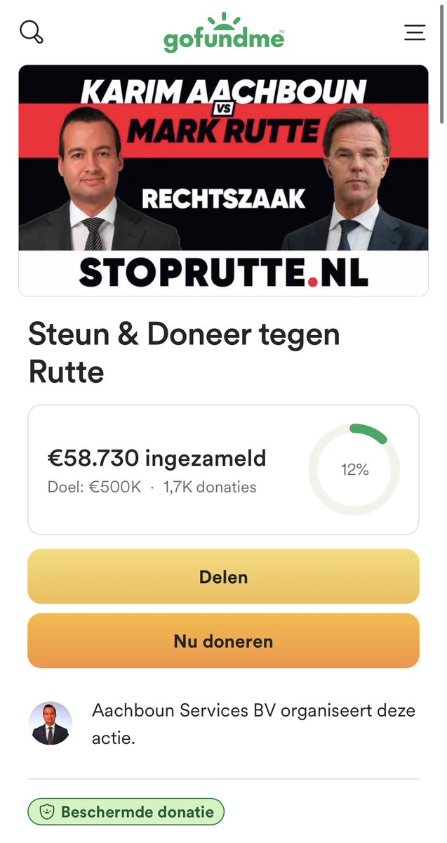 Hallo @GoFundMe! Voldoet deze #doneermeneer inmiddels al aan de criteria van een "zeldzaam gevalletje"? #Aachboun