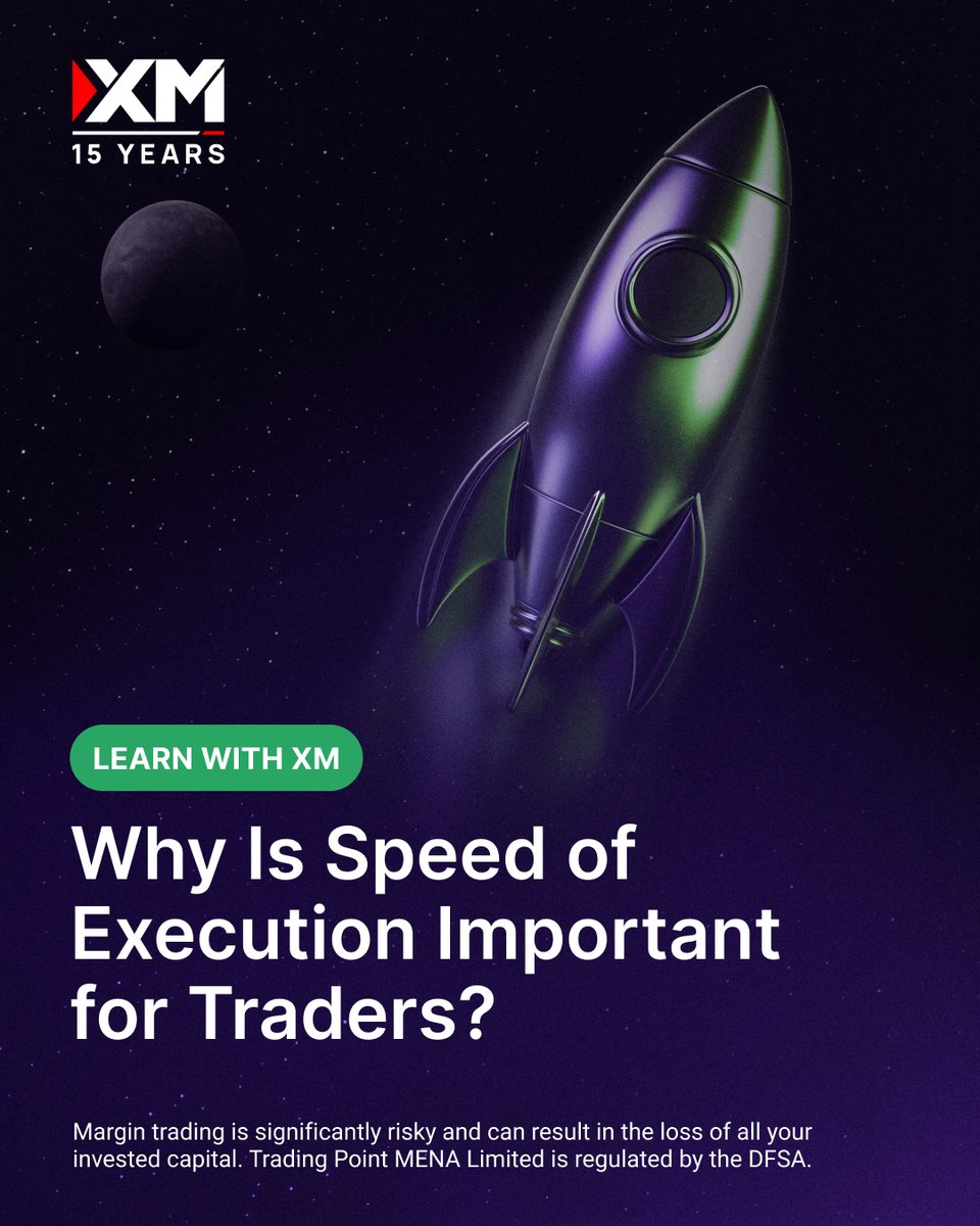XMMENA's tweet image. Does speed really matter in trading? 🤔 At XM, we make every second count. 👉 Swipe to discover why fast execution is your secret weapon!
Keep learning with us! 🔗 Link in bio.
#XMMENA #TradingEducation #LearnWithXM #GetMoreWithXM #XM15Years