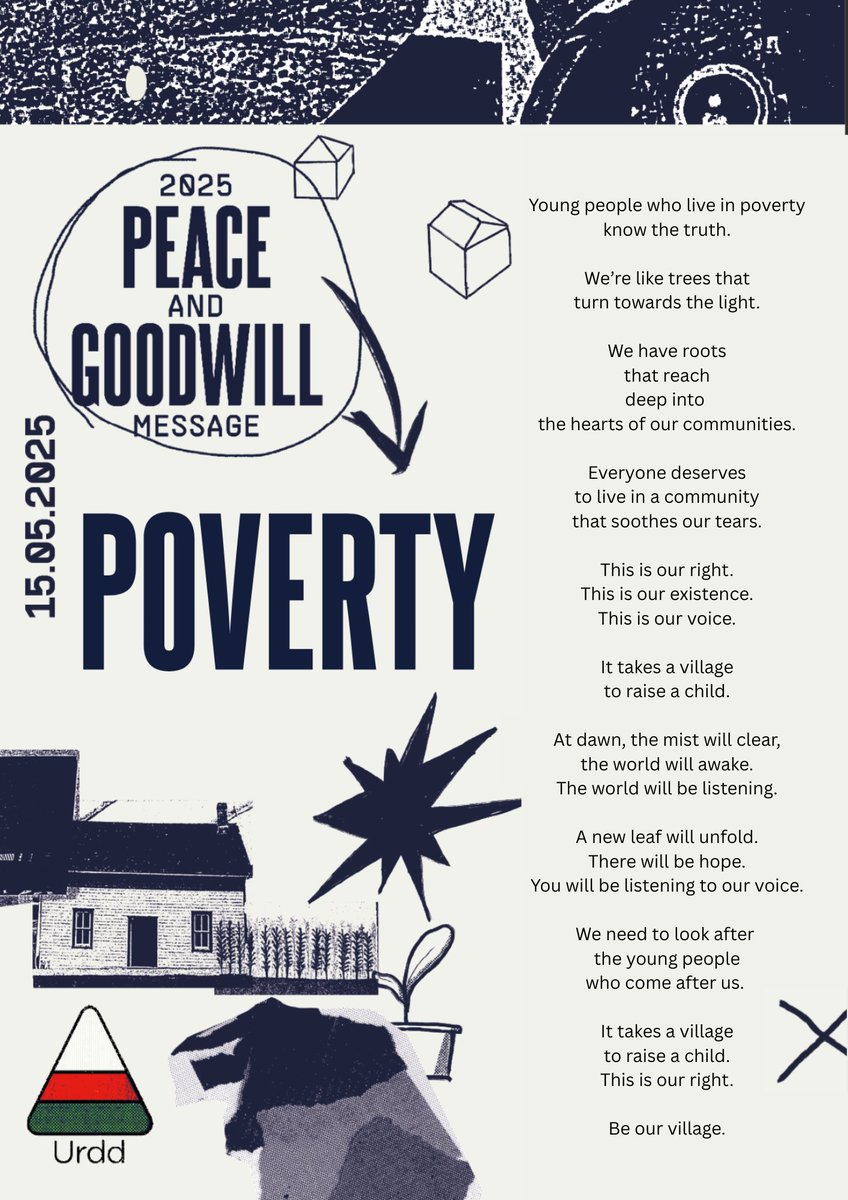 📢 We’re proud to share this year’s Urdd Peace and Goodwill Message, 

This is an important topic to our members, and something we have chosen to focus on throughout our term – we’ll announce further details soon.

#WelshYouthParliament  #Urdd #Senedd #Wales