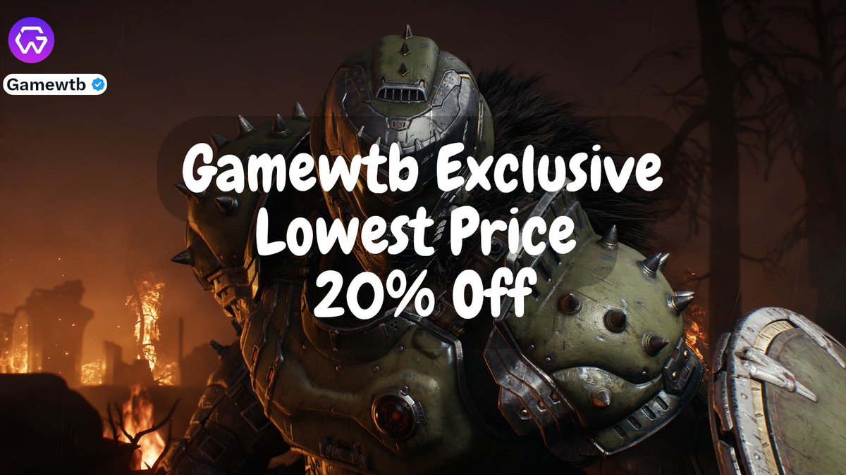 Ready to become a demon-slaying machine in a brutal medieval world? This is DOOM, but it feels like a knight from hell.

DOOM: The Dark Ages brings back the Doom Slayer, a popular game on <a href="/PC_Gamewtb/">Gamewtb</a> 

🎯 Save up to 20% off the normal price
Please check the promotion here: