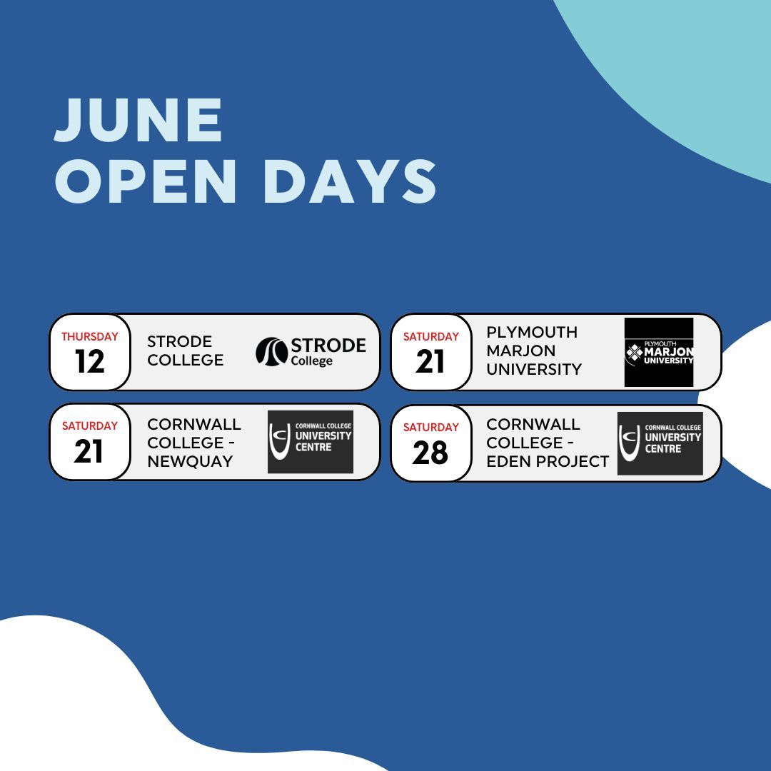 Looking at higher education? Check out all the upcoming open and taster events at our partner institutions! Visit the websites of each partner for more information and to sign up!
#opendays #university #college #highereducation