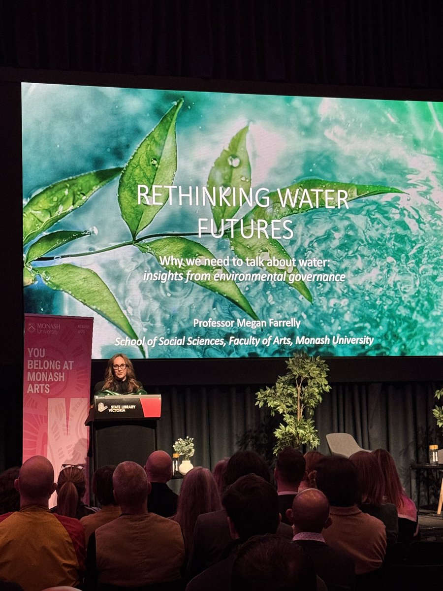 Monash Arts (@monash_arts) on Twitter photo Congratulations to Professor <a href="/MeganFarrelly6/">Megan Farrelly</a>, on her Inaugural lecture this evening at <a href="/StateLibraryVic/">StateLibraryVic</a>, “We need to talk about water”. Congratulations to Professor <a href="/MeganFarrelly6/">Megan Farrelly</a>, on her Inaugural lecture this evening at <a href="/StateLibraryVic/">StateLibraryVic</a>, “We need to talk about water”.