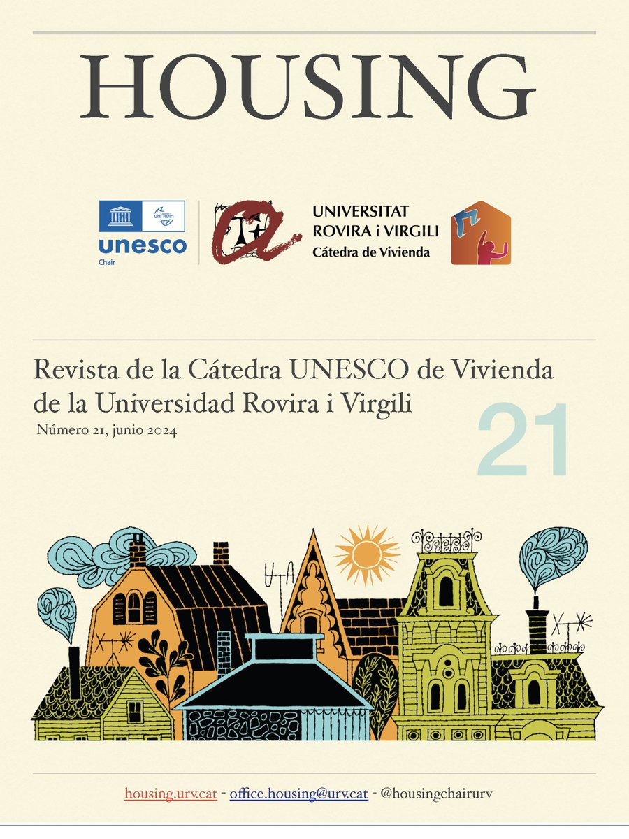 Hector Simon Moreno (@hectorsm_urv) on Twitter photo Publicado el número 21 de la Revista "Housing" (junio 2024) de la <a href="/housingchairurv/">Cátedra UNESCO de Vivienda</a>. Se puede descargar libremente en housing.urv.cat/portada/recerc…
#vivienda #housing #habitatge
<a href="/cienciaURV/">ComCiència URV</a> Publicado el número 21 de la Revista "Housing" (junio 2024) de la <a href="/housingchairurv/">Cátedra UNESCO de Vivienda</a>. Se puede descargar libremente en housing.urv.cat/portada/recerc…
#vivienda #housing #habitatge
<a href="/cienciaURV/">ComCiència URV</a>