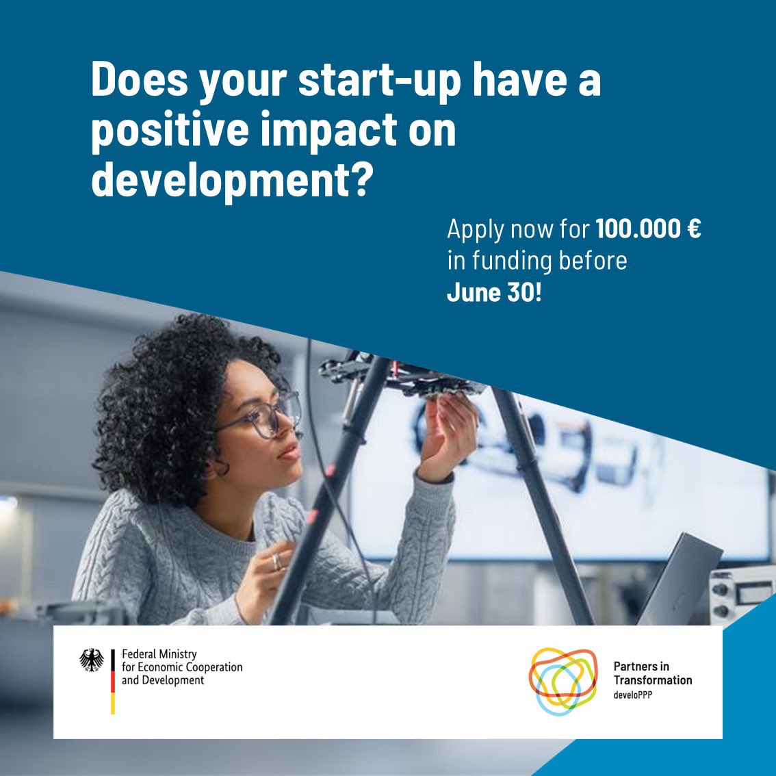 #develoPPPVentures Q2 2025 call is now LIVE.

What you get:
🔸 €100,000 non-dilutive funds to scale your business.
🔸 Technical assistance and network exposure

Women-led startups are strongly encouraged to apply. 📌

Apply now: vc4a.com/developpp/2025…