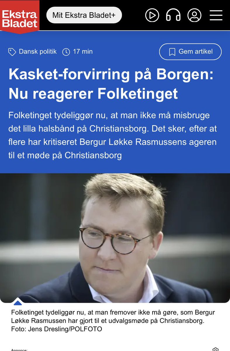 Bergurs halsbånds-forvirring har givet anledning til en præcisering fra Folketinget. Den går ikke, Bergur!

ekstrabladet.dk/nyheder/politi…