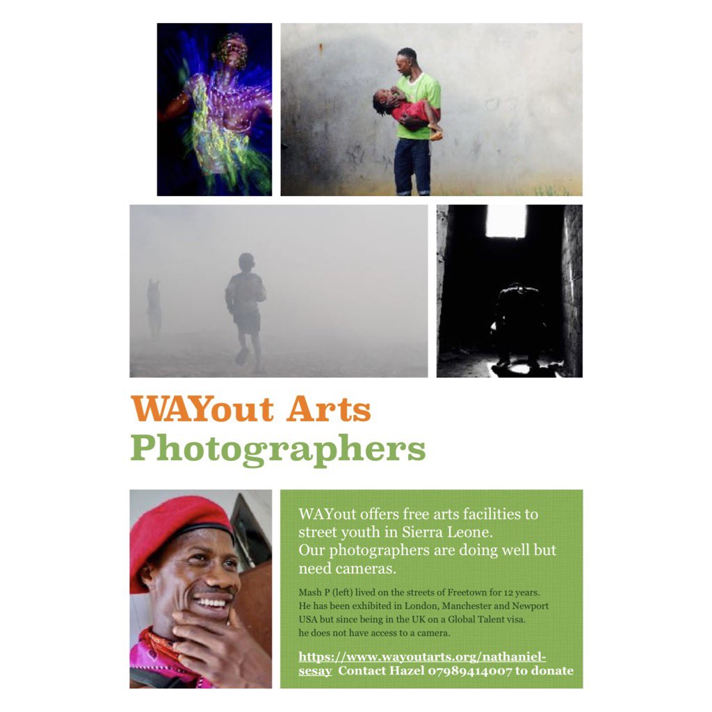 Our friends <a href="/WAYoutArts/">WAYout</a> are in need of help 🙏 please contact if you have any cameras or photography equipment you’re willing to send, or please make donations to help them fund new equipment 🫶

wayoutarts.org

#WAYOutArts #Freetown #SierraLeone #Donate #Photography