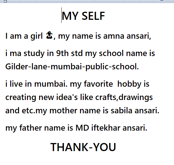 amna53391's tweet photo. today I do my self in word-pad 
@lfp_Tardeo 
@apnipathshala_ 
@Saipujariprasad 
#narayanchandratrust
#learnfrompeers https://t.co/GUNEeE3gRU