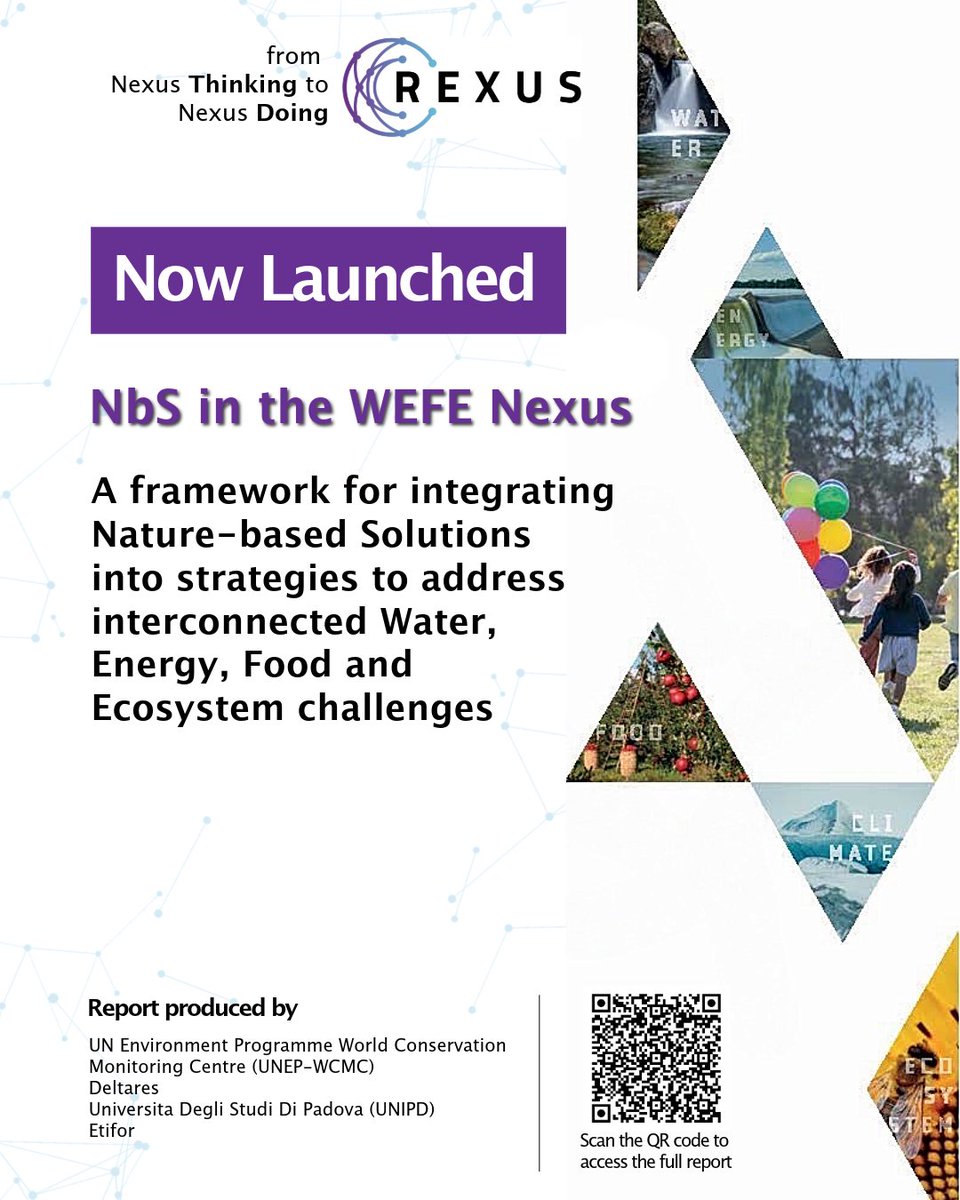 UNEP-WCMC (@unepwcmc) on Twitter photo 🚨New guide🚨
<a href="/rexusproject/">Rexusproject</a> partners are pleased to launch a new guide to help identify, prioritize and effectively integrate nature into strategies addressing the interconnected challenges of water, energy, food and ecosystem.
Access the resource here: tinyurl.com/5fab7c5t 🚨New guide🚨
<a href="/rexusproject/">Rexusproject</a> partners are pleased to launch a new guide to help identify, prioritize and effectively integrate nature into strategies addressing the interconnected challenges of water, energy, food and ecosystem.
Access the resource here: tinyurl.com/5fab7c5t