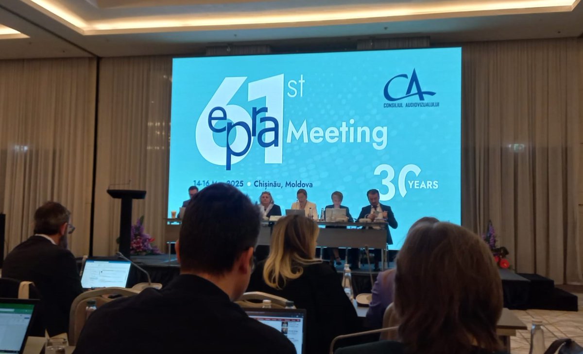 🔴 El <a href="/Consell_Audio/">CAC</a> assisteix a la 61 Assemblea de La Plataforma Europea d’Autoritats Reguladores (EPRA, per les sigles en anglès) <a href="/epra_media/">EPRA</a> que té lloc avui i demà. La reunió, organitzada pel Consiliul Audiovizualului, es fa a Chisinau (Moldàvia) #ActualitatCAC