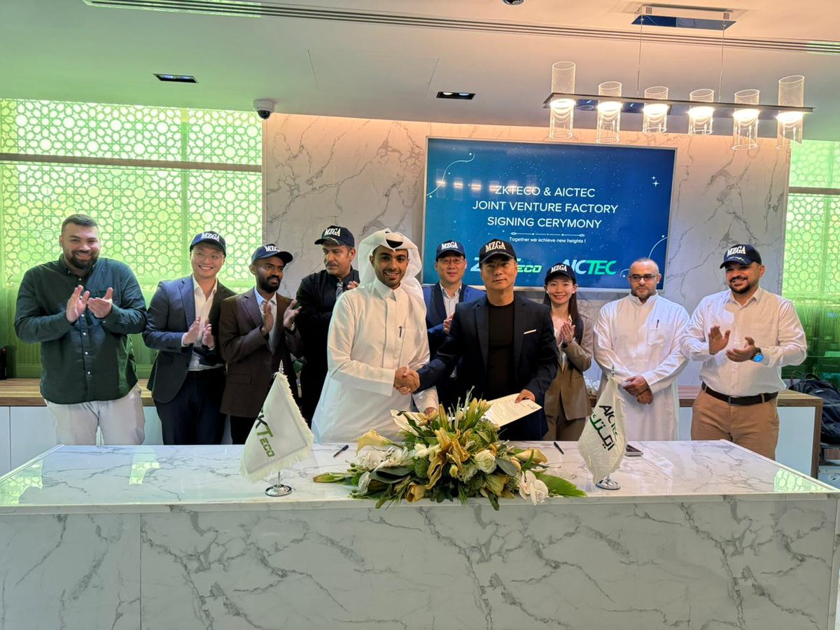 ZKTeco Partners with Saudi AICTEC to Establish Smart Manufacturing Base, Accelerating Middle East’s Digital Transformation

Read more: zkteco.com/en/News/ZKTeco…