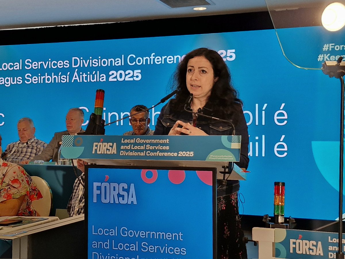 Fórsa trade union (@forsa_union_ie) on Twitter photo "Globally, decent working conditions for local gov staff directly correlated to equitable access to quality public services."
Day 2 of #ForsaLocalAuthorities starts with our friends Daria Cibrario <a href="/PSIglobalunion/">Public Services International @psiglobalunion.bsky</a> and Pablo Sanchez-Centellas <a href="/EPSUnions/">EPSU</a>, with a panel on Local Gov. "Globally, decent working conditions for local gov staff directly correlated to equitable access to quality public services."
Day 2 of #ForsaLocalAuthorities starts with our friends Daria Cibrario <a href="/PSIglobalunion/">Public Services International @psiglobalunion.bsky</a> and Pablo Sanchez-Centellas <a href="/EPSUnions/">EPSU</a>, with a panel on Local Gov.