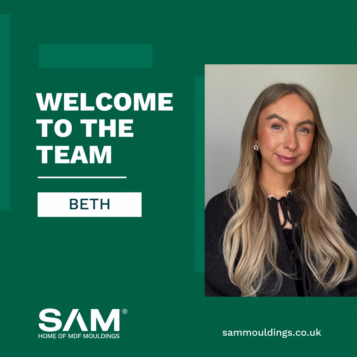We have recently welcomed Beth to the SAM team as Marketing Assistant! 👏 

Beth is a recent graduate of The Open University with experience in customer service, marketing and content creation for social media.  

We are excited to have her join our team!

#NewStart #SAMTeam