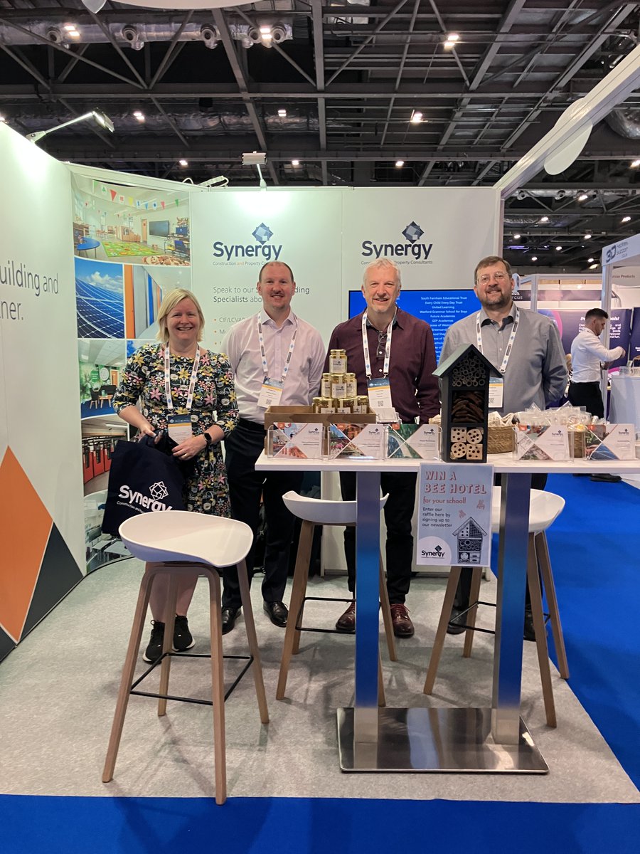 Synergy LLP (@synergyllp) on Twitter photo Our team are all set up and ready to meet delegates at the <a href="/SAA_Show/">Schools & Academies Show</a>! Visit stand E38 to have a chat and enter our raffle - you could win a bee hotel for your school! #SAAShow2025 #Academies #Schools Our team are all set up and ready to meet delegates at the <a href="/SAA_Show/">Schools & Academies Show</a>! Visit stand E38 to have a chat and enter our raffle - you could win a bee hotel for your school! #SAAShow2025 #Academies #Schools