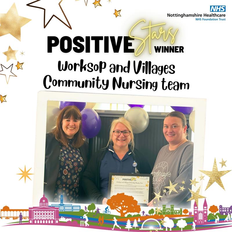 Nottinghamshire Healthcare (@nottshealthcare) on Twitter photo Congratulations to our latest Positive Stars winners, the <a href="/Worksopnurses/">Worksop & Villages Community Nursing Team Notts HC</a>. They recently worked together to help a patient fulfil a dying wish, to marry his long-term partner of 40 years. Just 10 minutes after the vows the patient passed away peacefully. orlo.uk/L1pW0 Congratulations to our latest Positive Stars winners, the <a href="/Worksopnurses/">Worksop & Villages Community Nursing Team Notts HC</a>. They recently worked together to help a patient fulfil a dying wish, to marry his long-term partner of 40 years. Just 10 minutes after the vows the patient passed away peacefully. orlo.uk/L1pW0