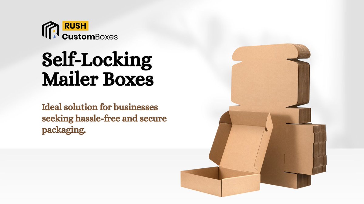Rushcustomboxuk's tweet image. No tape, no stress! Our self-locking mailer boxes are fast, secure, and customisable. Just fold, lock, and ship. Perfect for busy e-commerce brands.

#SelfLockingMailerBoxes #EcommerceBoxes #CustomBoxesUK #PackagingDesigns #RecyclablePackaging #ShippingSolutions