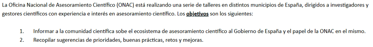 📌Talleres de asesoramiento científico dirigidos a investigadores y gestores científicos organizados por ONAC (Oficina Nacional de Asesoramiento Científico)

Inscripción: forms.office.com/e/UEMRKxhsSF
