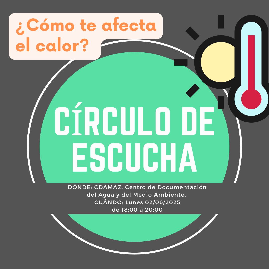Juanillo Valiente (@juanillovalient) on Twitter photo CÍRCULO DE ESCUCHA. 3ª edición.
Tema: ¿Cómo te afecta el calor?🫠🥵🌞
Solicitud de inscripción en email: cdama-recepcion@zaragoza.es . Confirmaremos plaza. Aforo limitado.
Un espacio de escucha activa y construcción colectiva. ¡Te esperamos! CÍRCULO DE ESCUCHA. 3ª edición.
Tema: ¿Cómo te afecta el calor?🫠🥵🌞
Solicitud de inscripción en email: cdama-recepcion@zaragoza.es . Confirmaremos plaza. Aforo limitado.
Un espacio de escucha activa y construcción colectiva. ¡Te esperamos!