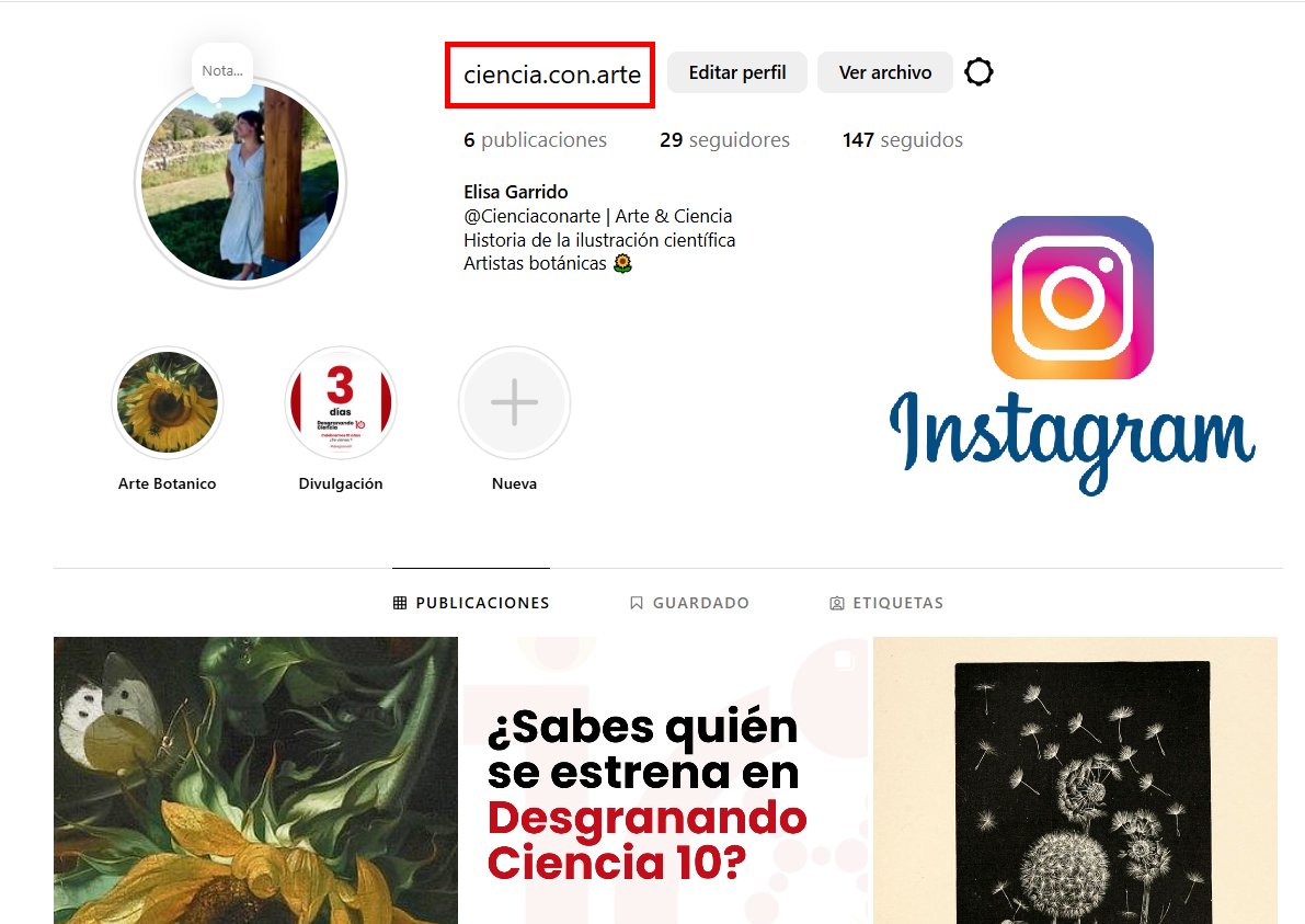 Feliz jueves lleno de claveles. 
¡Ya estoy en IG como ciencia.con.arte!