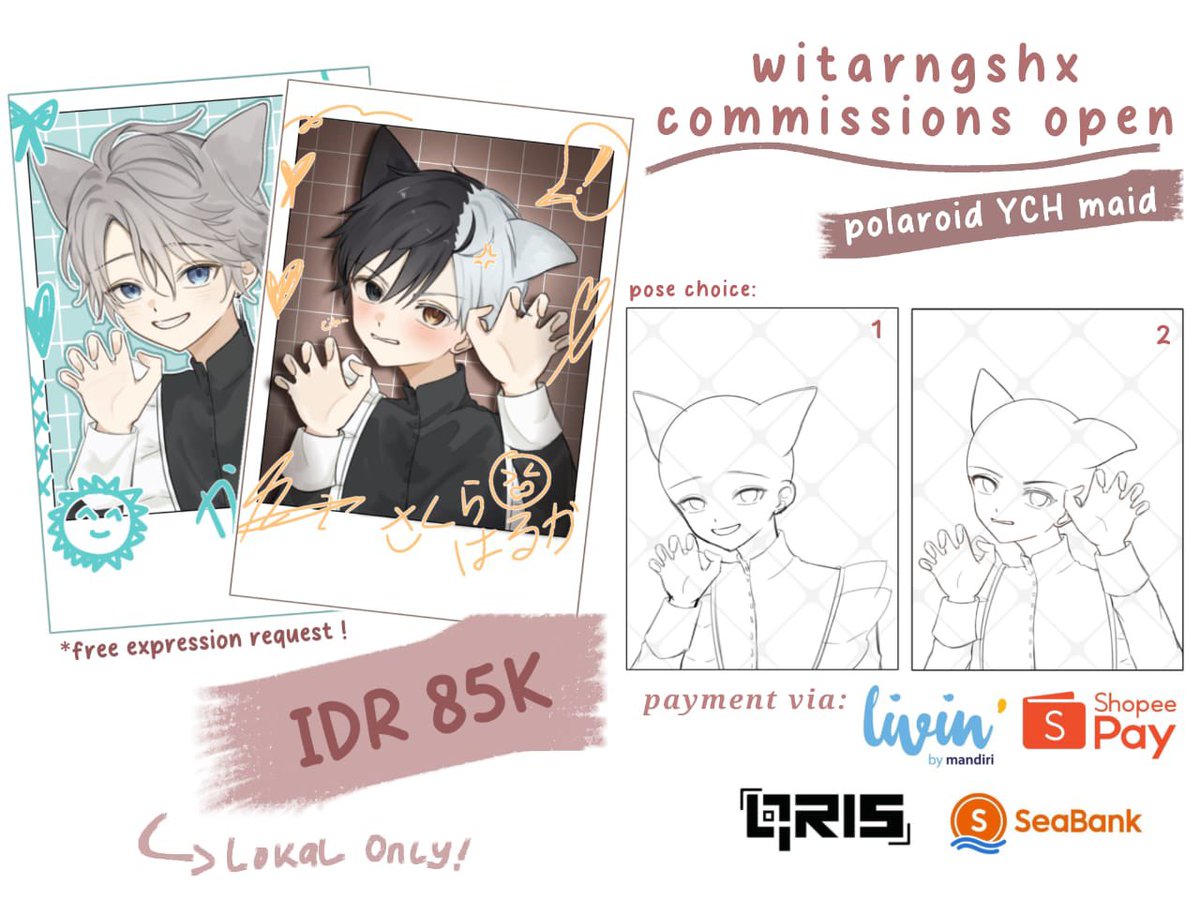 Hello I'm opening commission and YCH (Your Character Here) commission !

With slot
For normal: 0/6
For YCH: 0/3

Likes &amp; RTs are highly appreciated ! 🙇🏼‍♀️
[1/3] What will you get and ToS
#opencommissions #YCH #artidn #zonauang #zonajajan️️