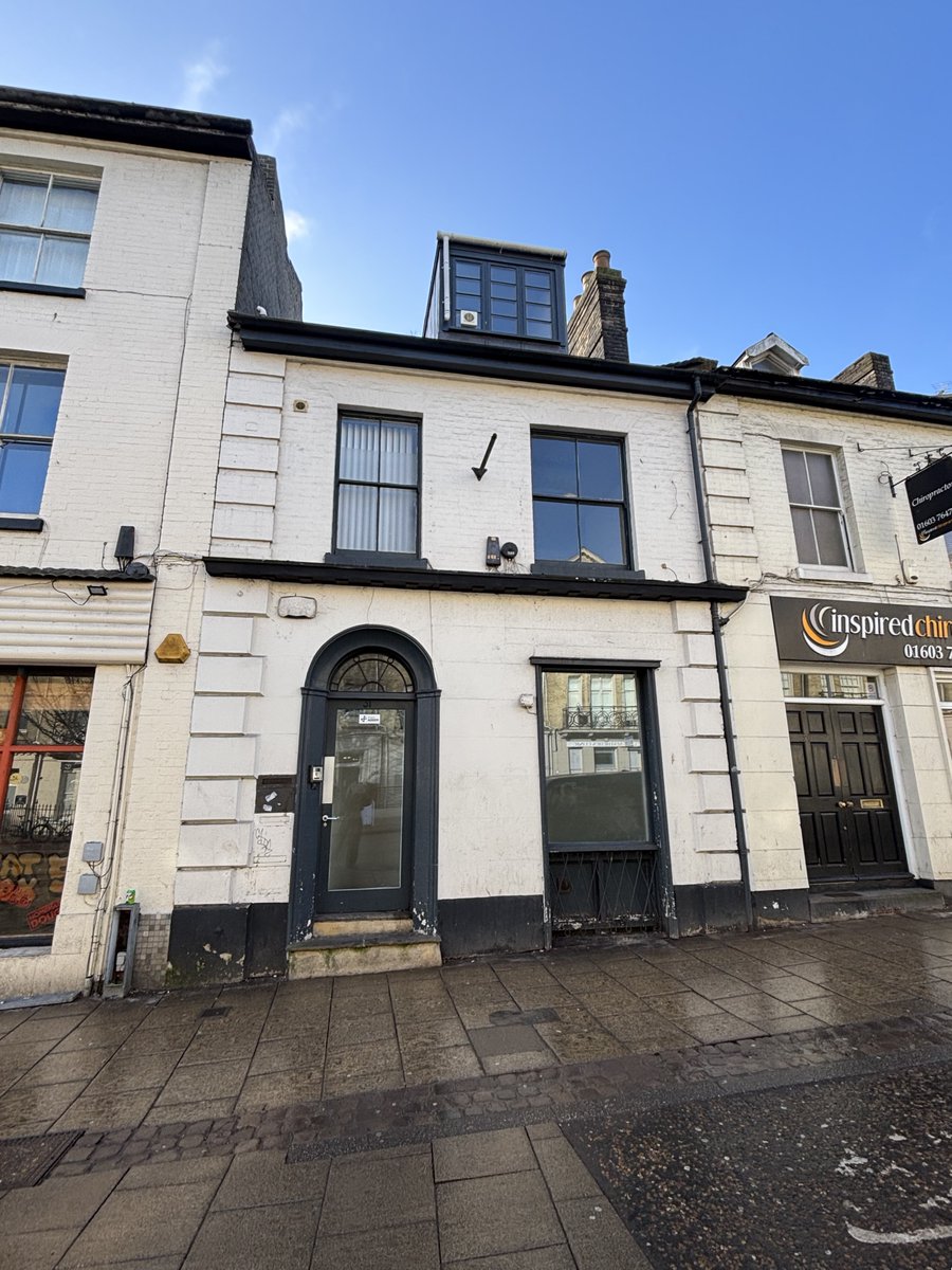 Our Norwich Commercial team is pleased to present a prime commercial opportunity in the heart of Norwich.  A four-storey period office to let with original features, kitchen and WC facilities, and parking for 6 vehicles. Call 01603 629871 to find out more. #norwich