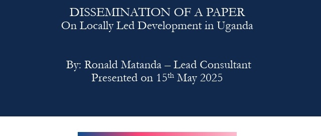 gad_rogers's tweet image. This paper offers key insights and recommendations on locally-led development, emphasizing context-specific solutions. It aims to:

1. Inform donors and intermediaries on supporting local actors effectively.
#LocallyLedDevelopment 
#LocalLeadershipLabsUg