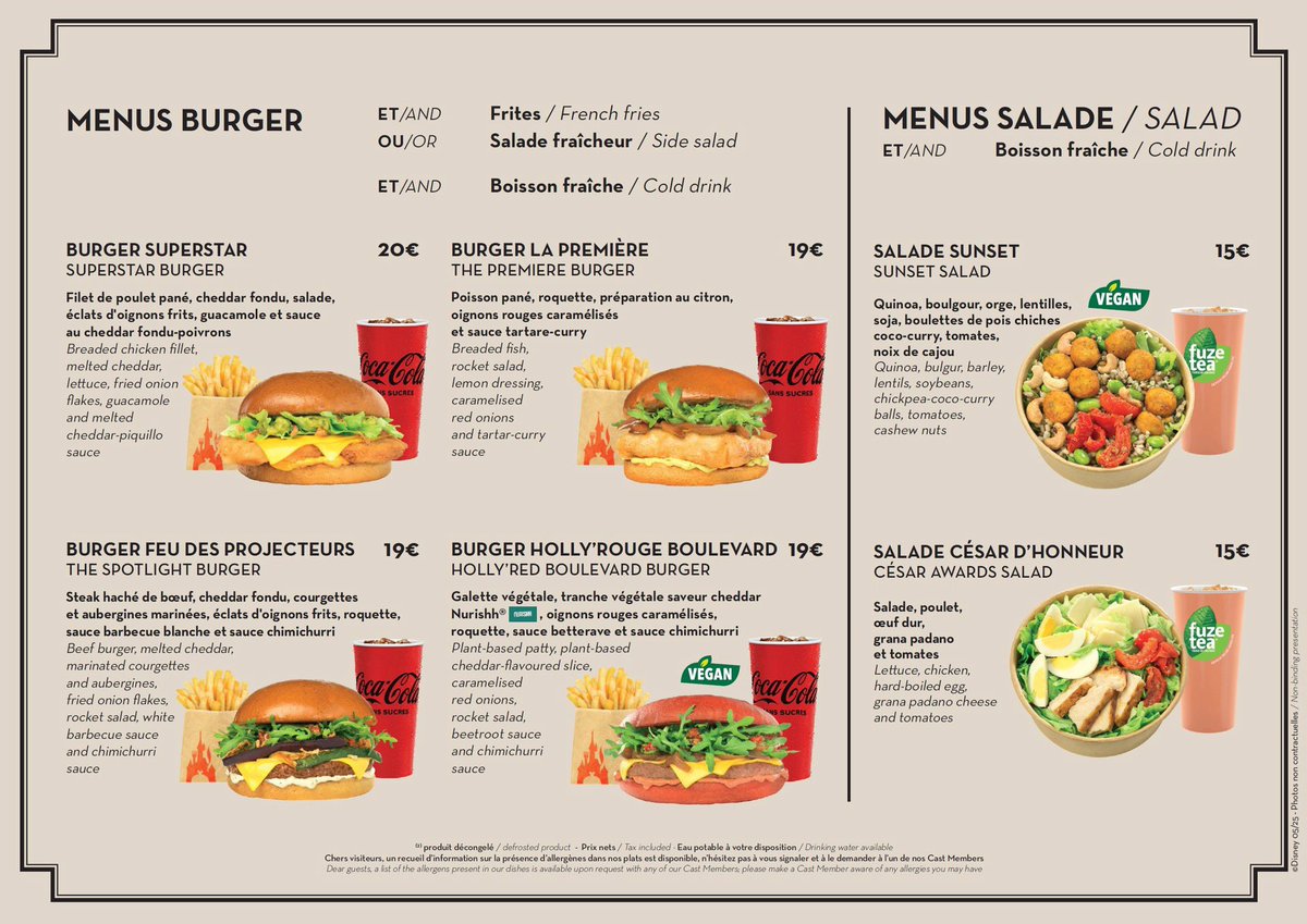 DLPbonsplans's tweet photo. Découvrez le menu du Hollywood Gardens Restaurant, la nouvelle offre de restauration de World Premiere, ouvert dès aujourd'hui ! 🎬 https://t.co/72WoHmdwcC