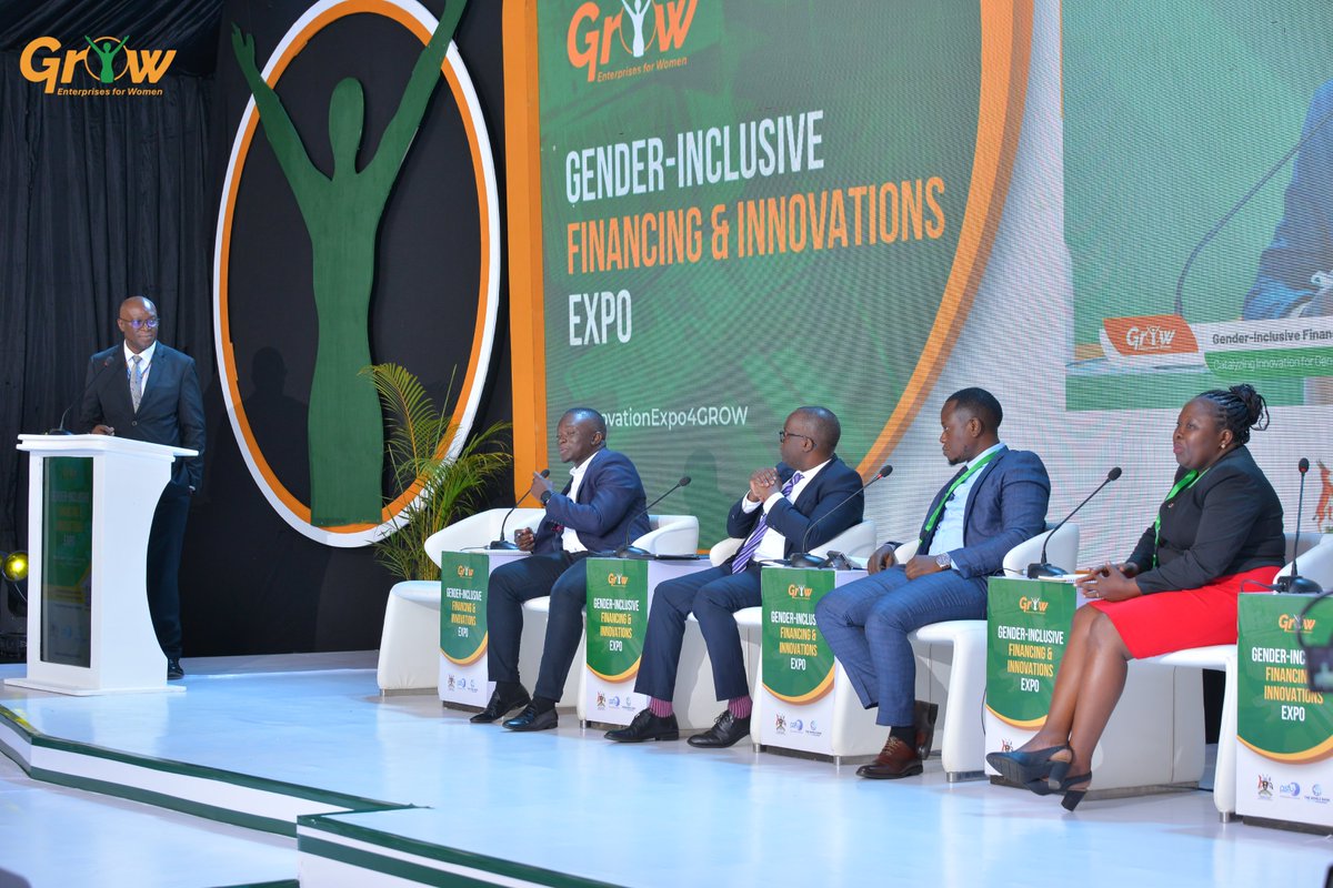 THE GROW PROJECT (@uggrowproject) on Twitter photo This session moderated by Moses Ogwapus, the commissioner of financial services <a href="/mofpedU/">Ministry of Finance</a> explored what it meant to place women at the center of business strategy, highlighting special financing programs for women entrepreneurs.
#InnovationExpo4GROW This session moderated by Moses Ogwapus, the commissioner of financial services <a href="/mofpedU/">Ministry of Finance</a> explored what it meant to place women at the center of business strategy, highlighting special financing programs for women entrepreneurs.
#InnovationExpo4GROW