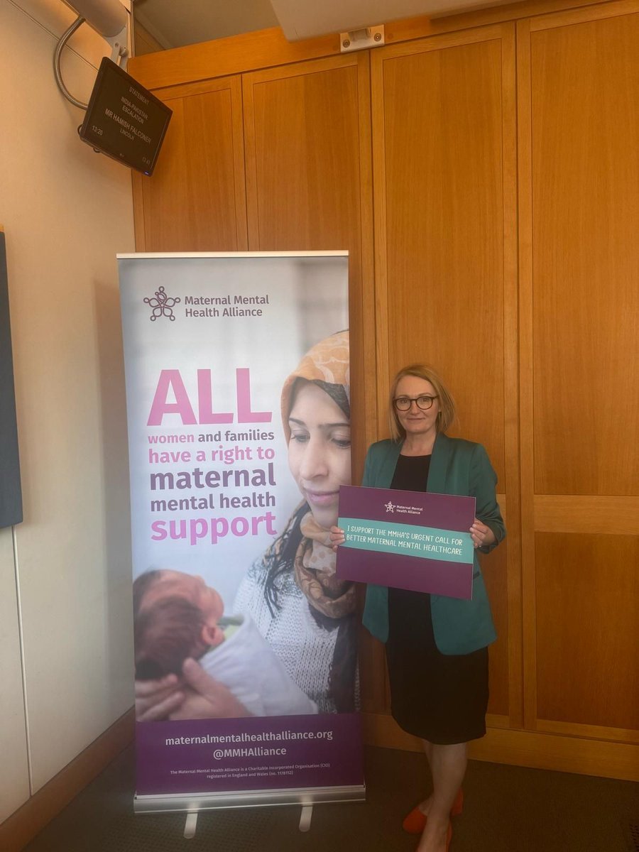 To mark #WorldMaternalMentalHealthDay, I joined the Maternal Mental Health Alliance to highlight the need for better perinatal mental health support. 

With 1 in 4 women facing mental health issues during or after pregnancy, we must ensure timely and adequate care across the UK.