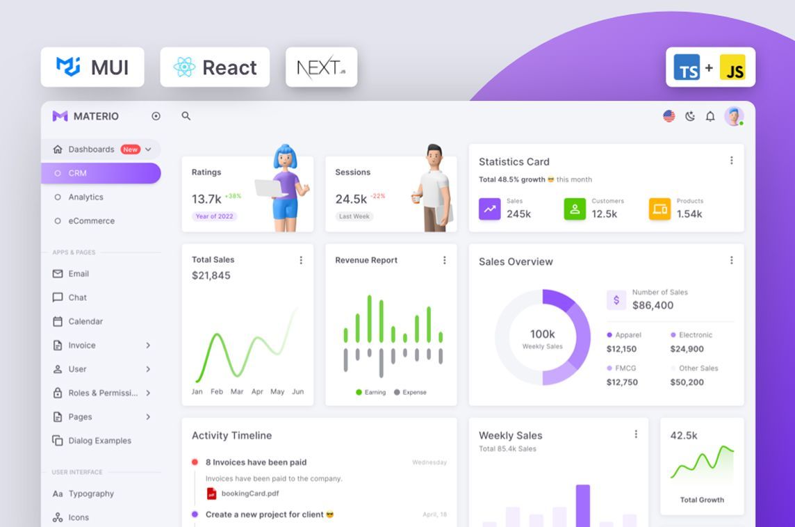 MadeWithReactJS (@madewith_react) on Twitter photo Materio React is a developer-friendly & customizable admin dashboard built with React by <a href="/Theme_Selection/">ThemeSelection</a> - available in open-source & pro versions! 📦️✨ - madewithreactjs.com/materio-react-… Materio React is a developer-friendly & customizable admin dashboard built with React by <a href="/Theme_Selection/">ThemeSelection</a> - available in open-source & pro versions! 📦️✨ - madewithreactjs.com/materio-react-…