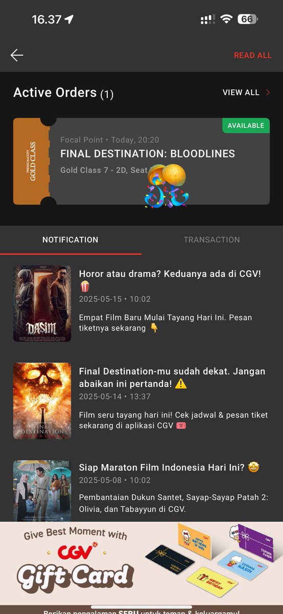 Baru kesampeann nonton inii....
Malam ini di cgv ya 💦💦