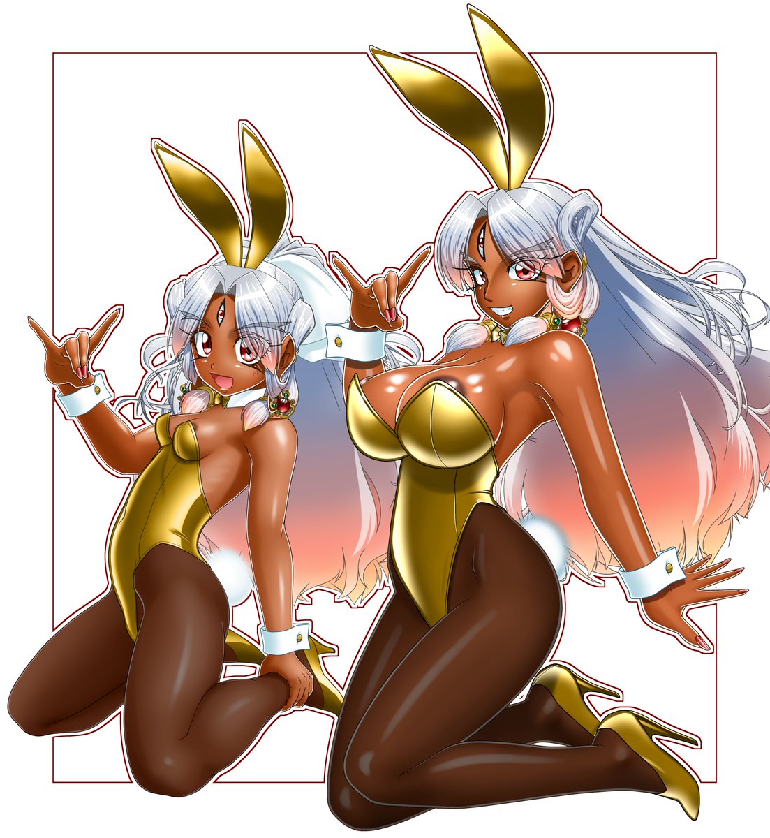 #ストッキングの日 
バニーニテン様カラバリ 