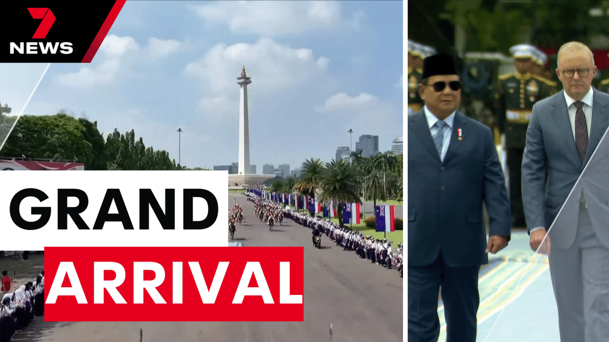 7NEWS Adelaide (@7newsadelaide) on Twitter photo Anthony Albanese has been treated like royalty in Jakarta on his first international trip since winning the election. Thousands of flag-waving school children and a military parade greeted the prime minister as he negotiated on defence and trade. youtu.be/ocgdyACQdcg <a href="/ijmullen/">Isabelle Mullen</a> Anthony Albanese has been treated like royalty in Jakarta on his first international trip since winning the election. Thousands of flag-waving school children and a military parade greeted the prime minister as he negotiated on defence and trade. youtu.be/ocgdyACQdcg <a href="/ijmullen/">Isabelle Mullen</a>