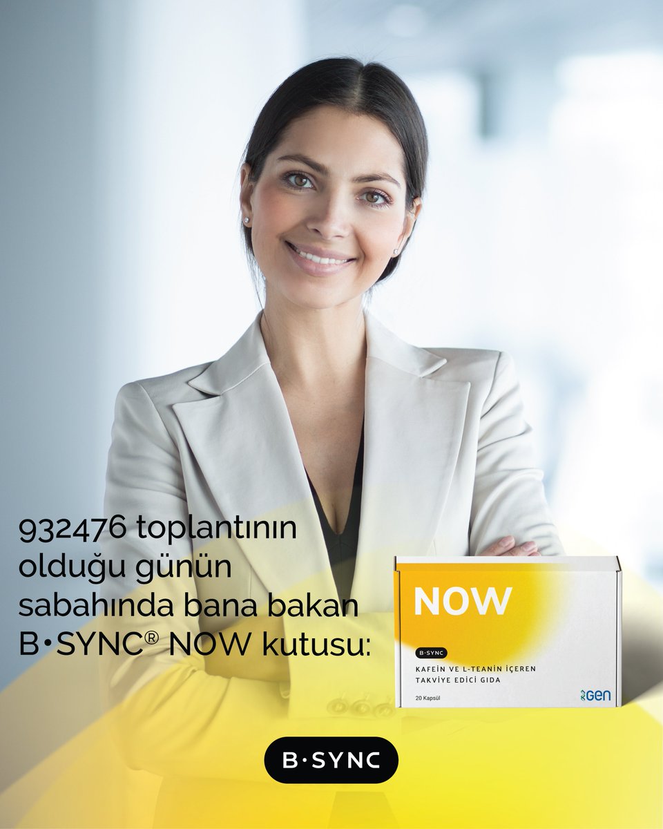 bsynctr's tweet image. Yüzlerce toplantının olduğu büyük gün geldi çattı…
✨ B・SYNC® NOW ile odak, enerji, başarıya hazırlanın!

#Bsync