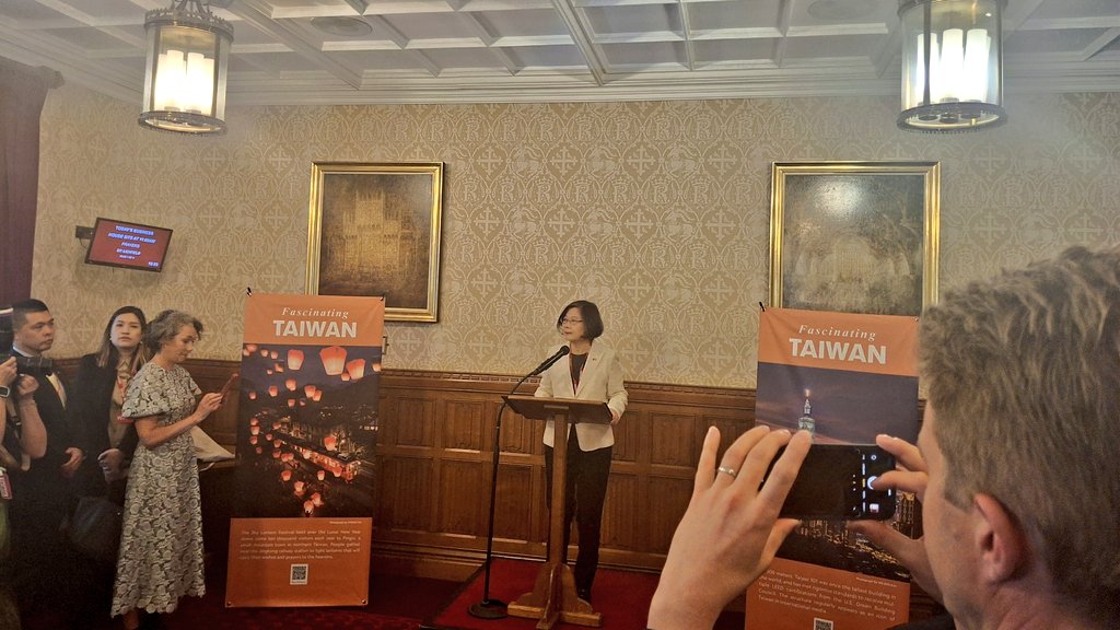 Natalie Bennett (@natalieben) on Twitter photo Now with Taiwan APPG hearing from former Taiwan president <a href="/iingwen/">蔡英文 Tsai Ing-wen</a> - a former LSE student - reflecting on development there of offshore wind, drawing on UK technology and skills
<a href="/Taiwan_in_UK/">Taiwan in the UK</a> Now with Taiwan APPG hearing from former Taiwan president <a href="/iingwen/">蔡英文 Tsai Ing-wen</a> - a former LSE student - reflecting on development there of offshore wind, drawing on UK technology and skills
<a href="/Taiwan_in_UK/">Taiwan in the UK</a>