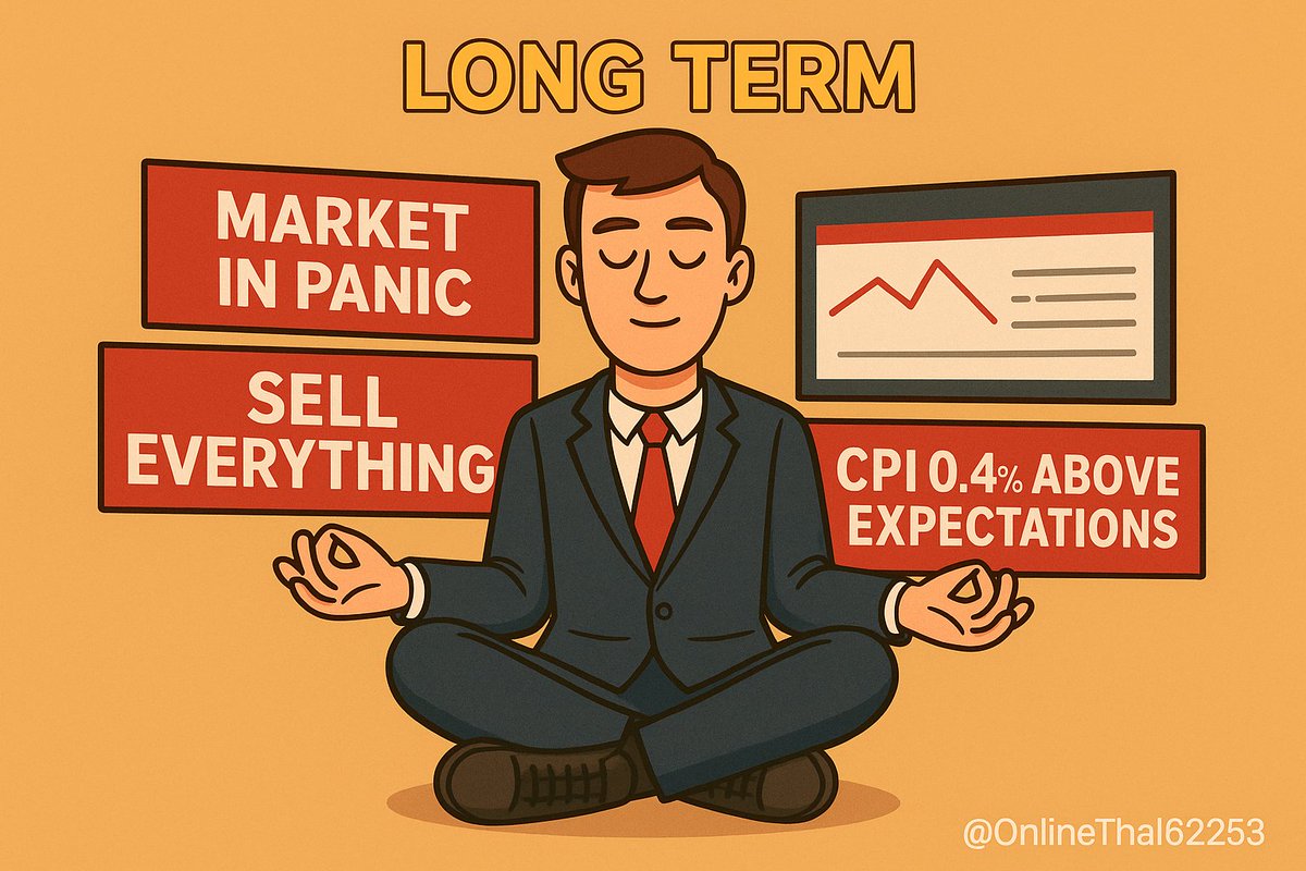 OnlineThal62253's tweet image. Wall Street: &apos;This is a long-term play.&apos;
Also Wall Street: Panics over 0.4% CPI beat
Long-term vibes, short-term drama.
#StockMarketLogic #FinanceHumor #Muggle
