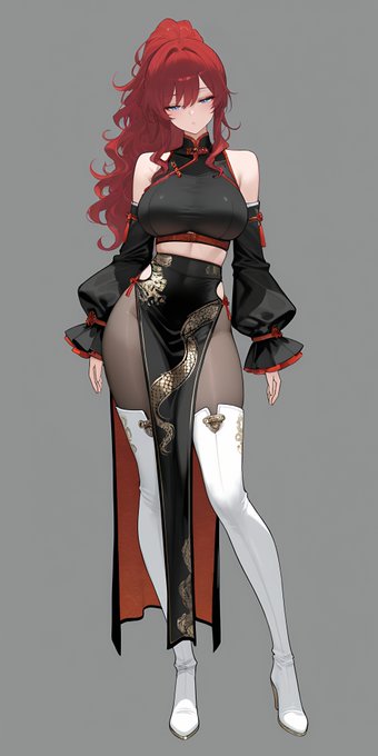 この子のチャイナ服も載せておかなきゃ! 